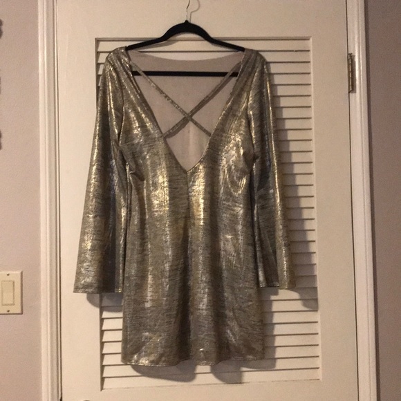 Nasty Gal Metallic Dress - Picture 6 of 6